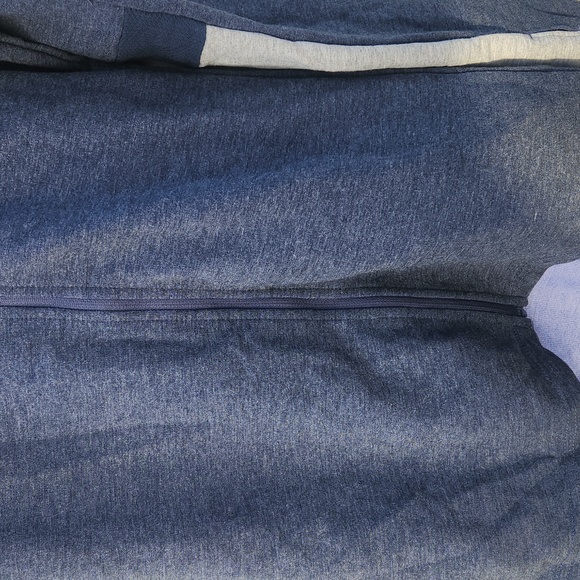 Gymshark Impulse Full Zip Hoodie Sapphire Blue Marl/Light Gray Medium Womens - Picture 3 of 7